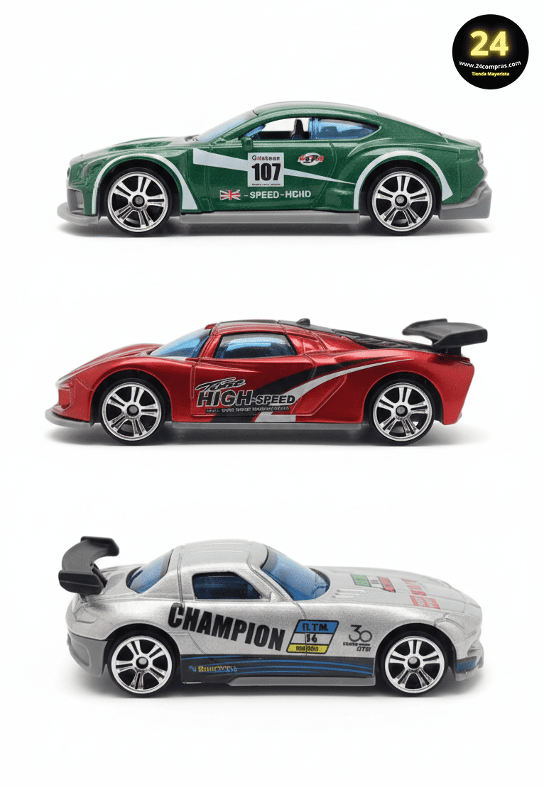 3 AUTOS DEPORTIVOS DE ALTA VELOCIDAD 1:64  -  660-S141 - Imagen 2