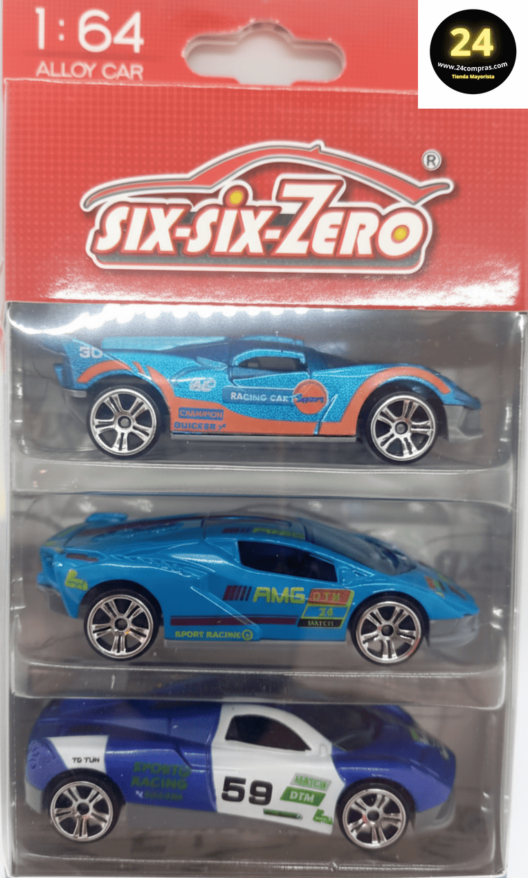 3 AUTOS DEPORTIVOS DE CARRERAS ALTO RENDIMIENTO  1:64  -  660-S142 - Imagen 3