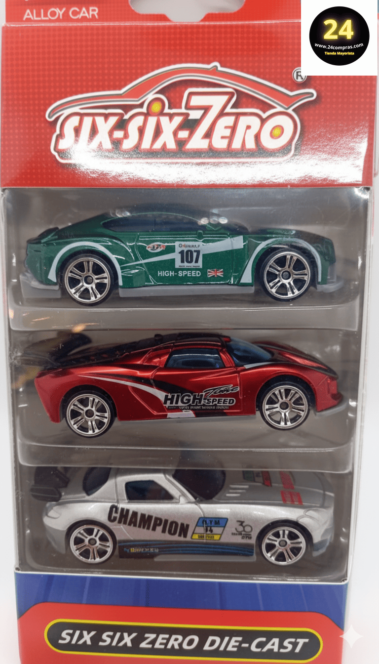 3 AUTOS DEPORTIVOS DE ALTA VELOCIDAD 1:64  -  660-S141 - Imagen 3
