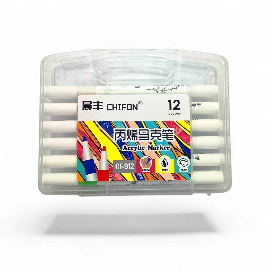 MARCADORES ACRÍLICOS CHIFON X12 - Imagen 2