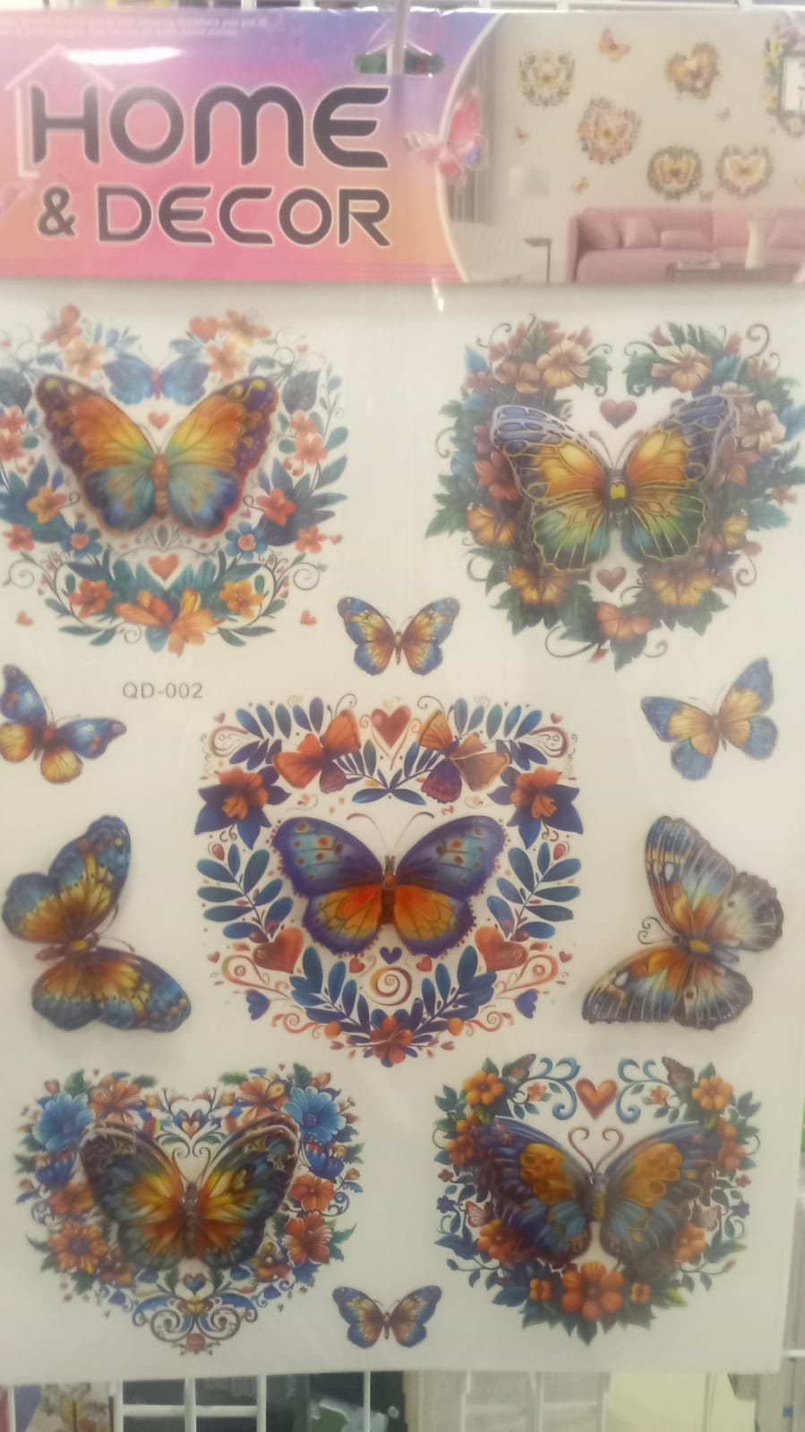 MARIPOSAS ADHESIVOS PARED X11 - QD-002 ZJ225452 - Imagen 1