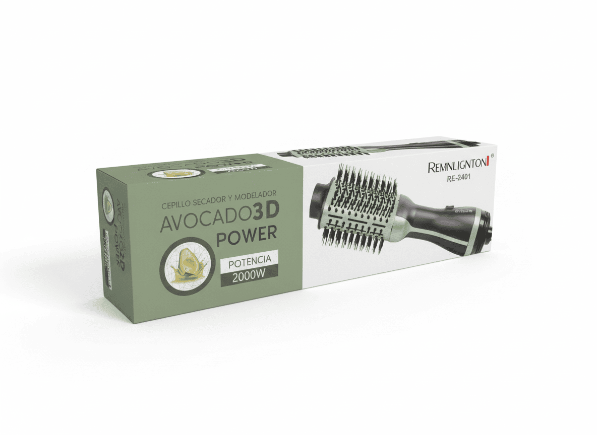 CEPILLO SECADOR KERATIN AVOCADO 3D POWER 1000186 - Imagen 2