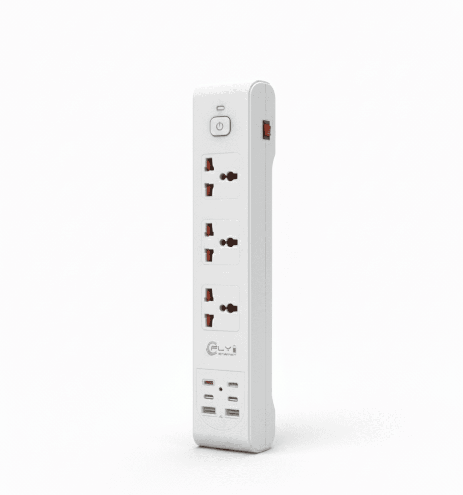 REGLETA MULTI CARGADOR  3250W - 3 TOMA CORRIENTE - 6 PUERTOS USB -  M-10 - Imagen 2