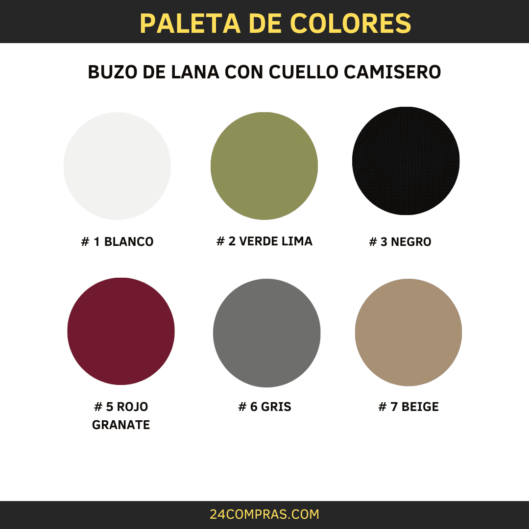 BUZO DE LANA CON CUELLO CAMISERO -5607 - Imagen 4