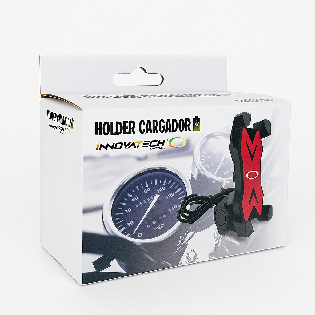 CARGADOR Y SOPORTE PARA LLEVAR TU CELULAR EN LA MOTO - 100042 - Imagen 1
