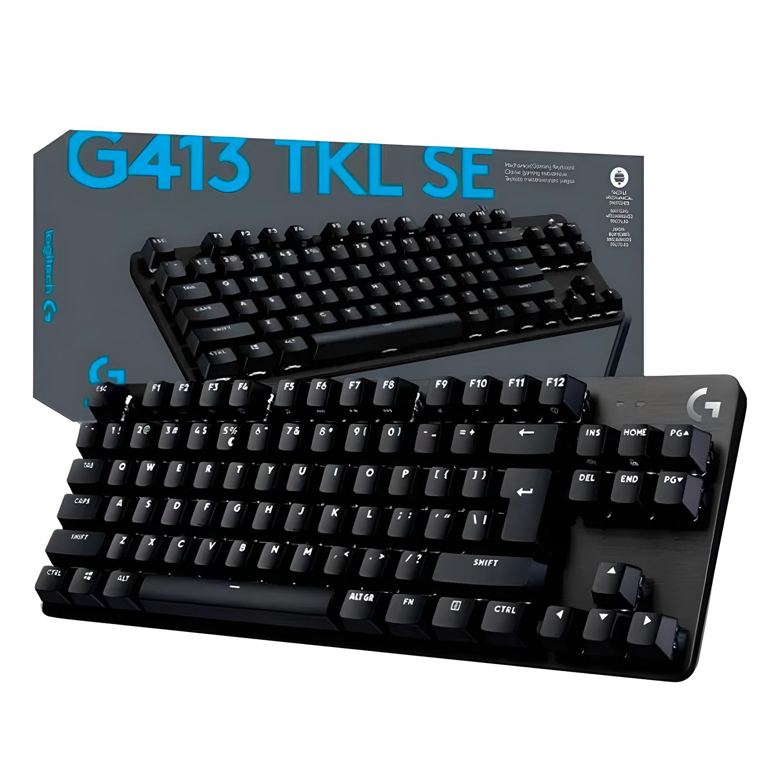 TECLADO LOGITECH G413 TKL MECÁNICO CON DISEÑO COMPLETO Y RETROILUMINACIÓN BLANCA SE - Imagen 1