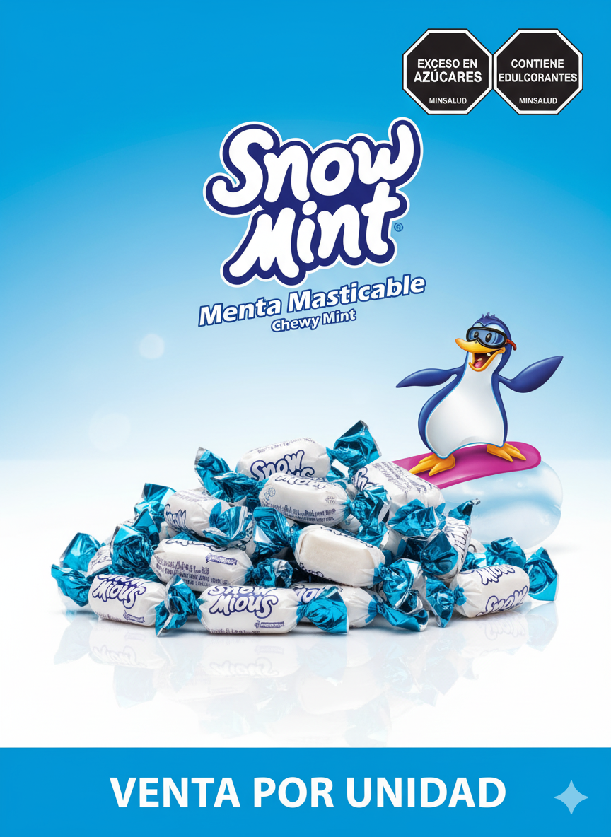 MENTA MASTICABLE SNOW MINT - 7702011061133 - Imagen 1