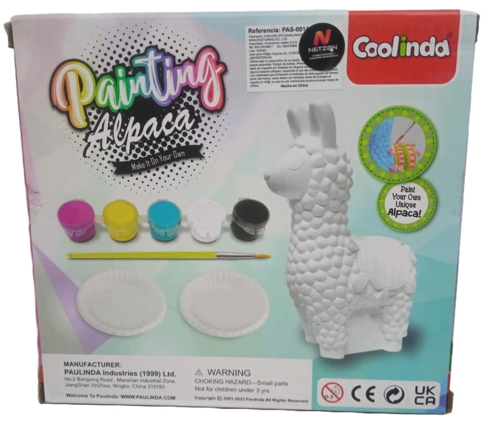 FIGURA PARA PINTAR DIDACTICO EN YESO ALPACA -PAS-0014 - Imagen 3