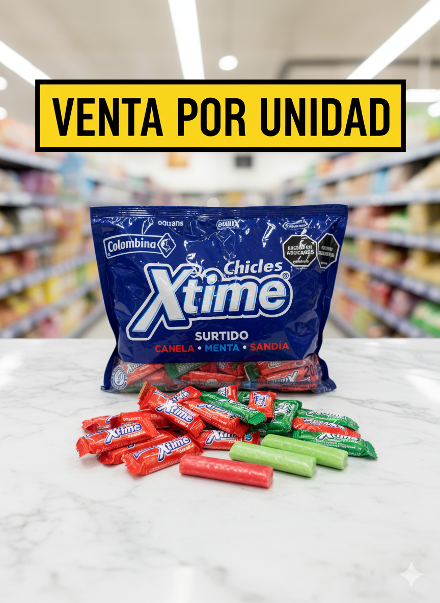 CHICLES XTIME SURTIDO -7702011031648 - Imagen 1