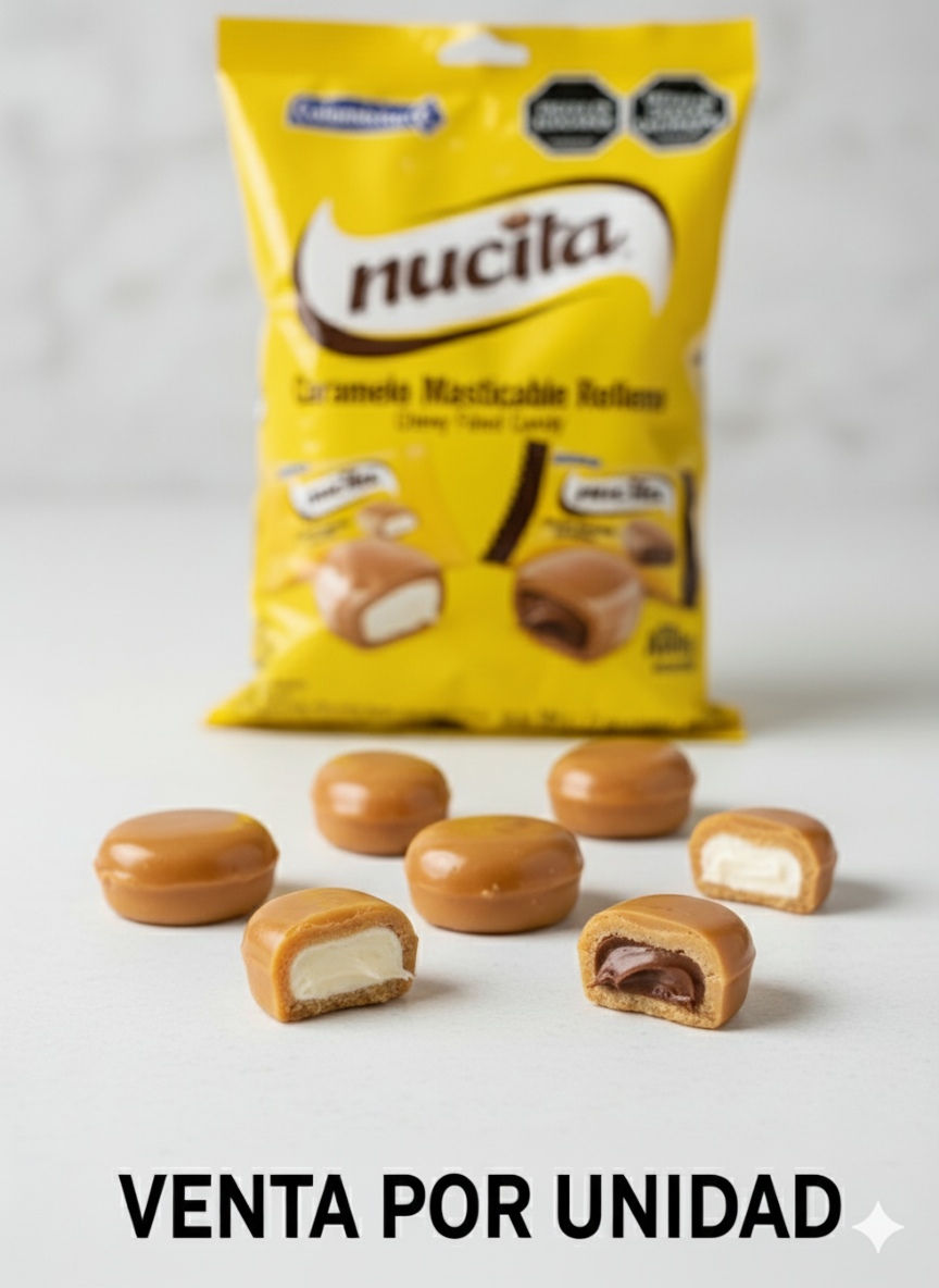 NUCITA CARAMELO MASTICABLE RELLENO - 7702011125835 - Imagen 1