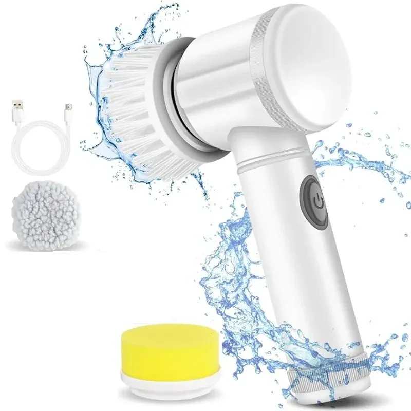 CEPILLO LIMPIADOR ELECTRICO PORTATIL MAGIC BRUSH 5 EN 1 DL168 - Imagen 3