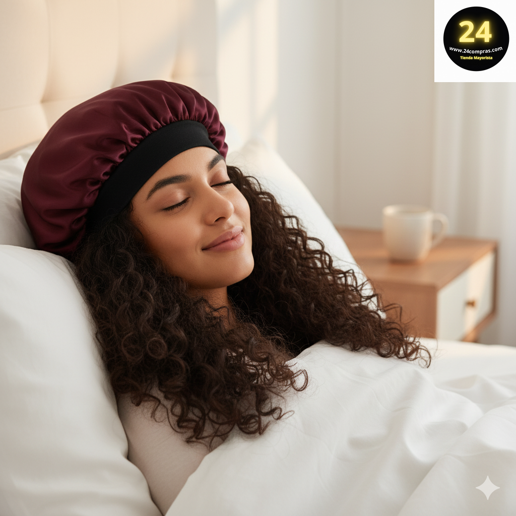 GORRO DE SATÍN PARA DORMIR  ZJ230838 - Imagen 1