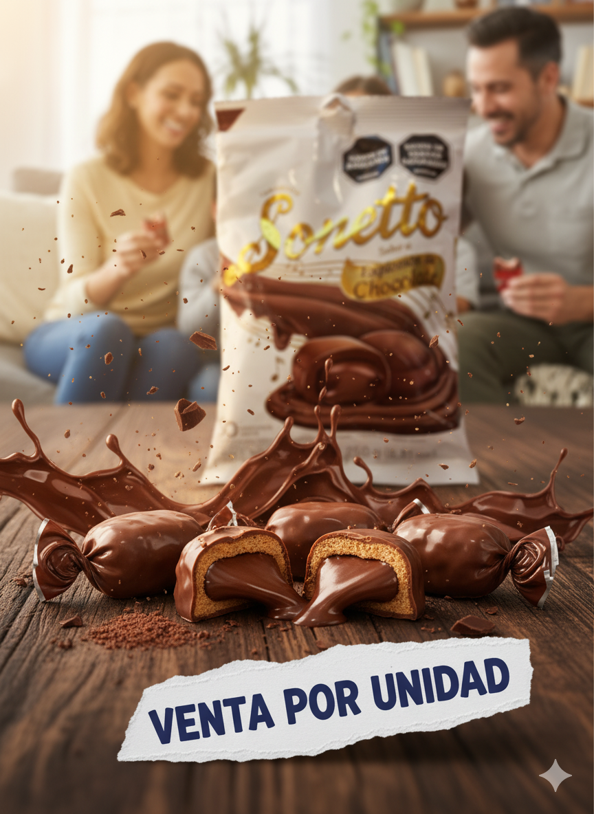CARAMELO SONETTO EXPLOSION A CHOCOLATE -7702174087728 - Imagen 1