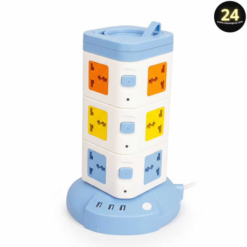 MULTITOMA TORRE 3 PISOS POWER SOCKET NO.A03U 2M 1000063
