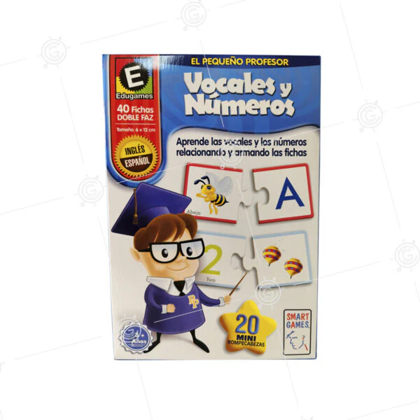 JUEGO DIDACTICO VOCALES Y NUMEROS INGLES ESPANOL 80008 - Imagen 1