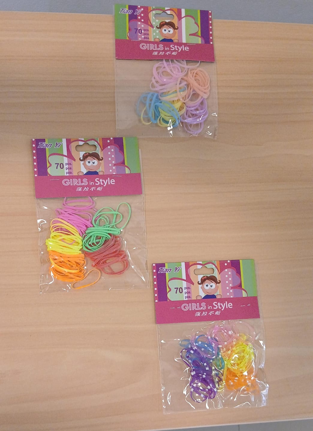 LIGAS O CAUCHOS PARA PEINADOS PARA LA NIÑAS DE COLORES FAN-478 - Imagen 1