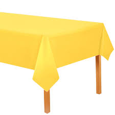MANTEL PLASTICO REUTILIZABLE AMARILLO - 137X183  -  1414-1 - Imagen 1