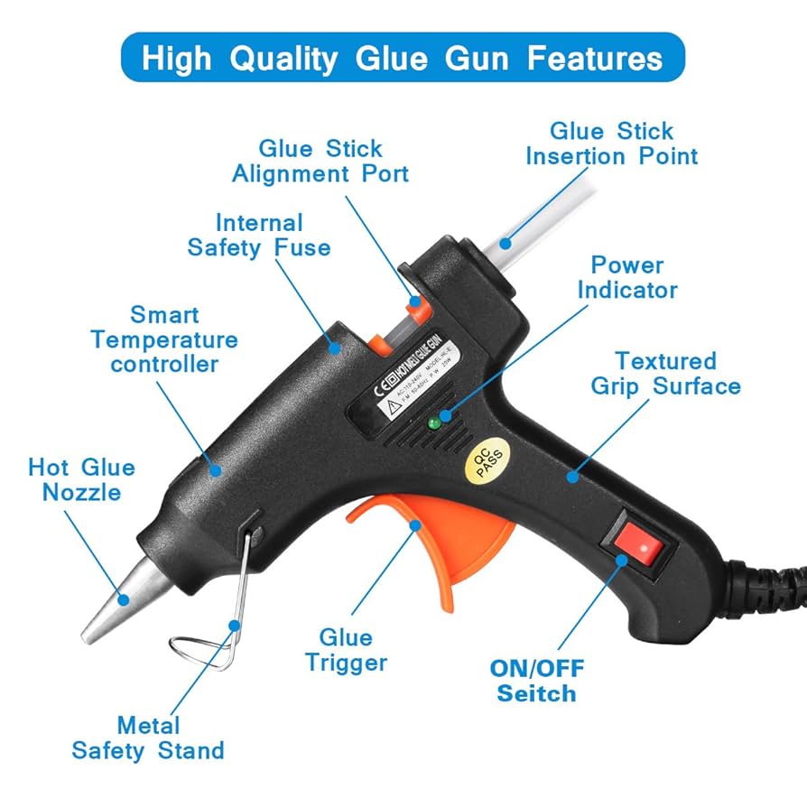 PISTOLA DE SILICONA GK650 100W ZJ231338 - Imagen 1