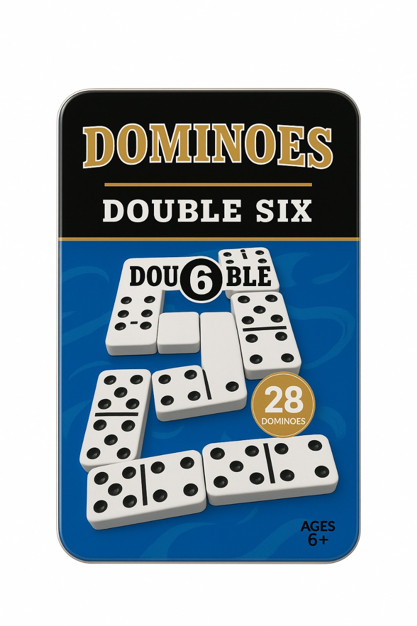 DOMINÓ DOBLE SEIS EN CAJA METÁLICA 5010TF - Imagen 1
