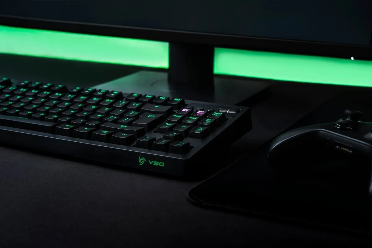 TECLADO MECÁNICO GAMER VSG QUASAR VG-K387-BLK - Imagen 2