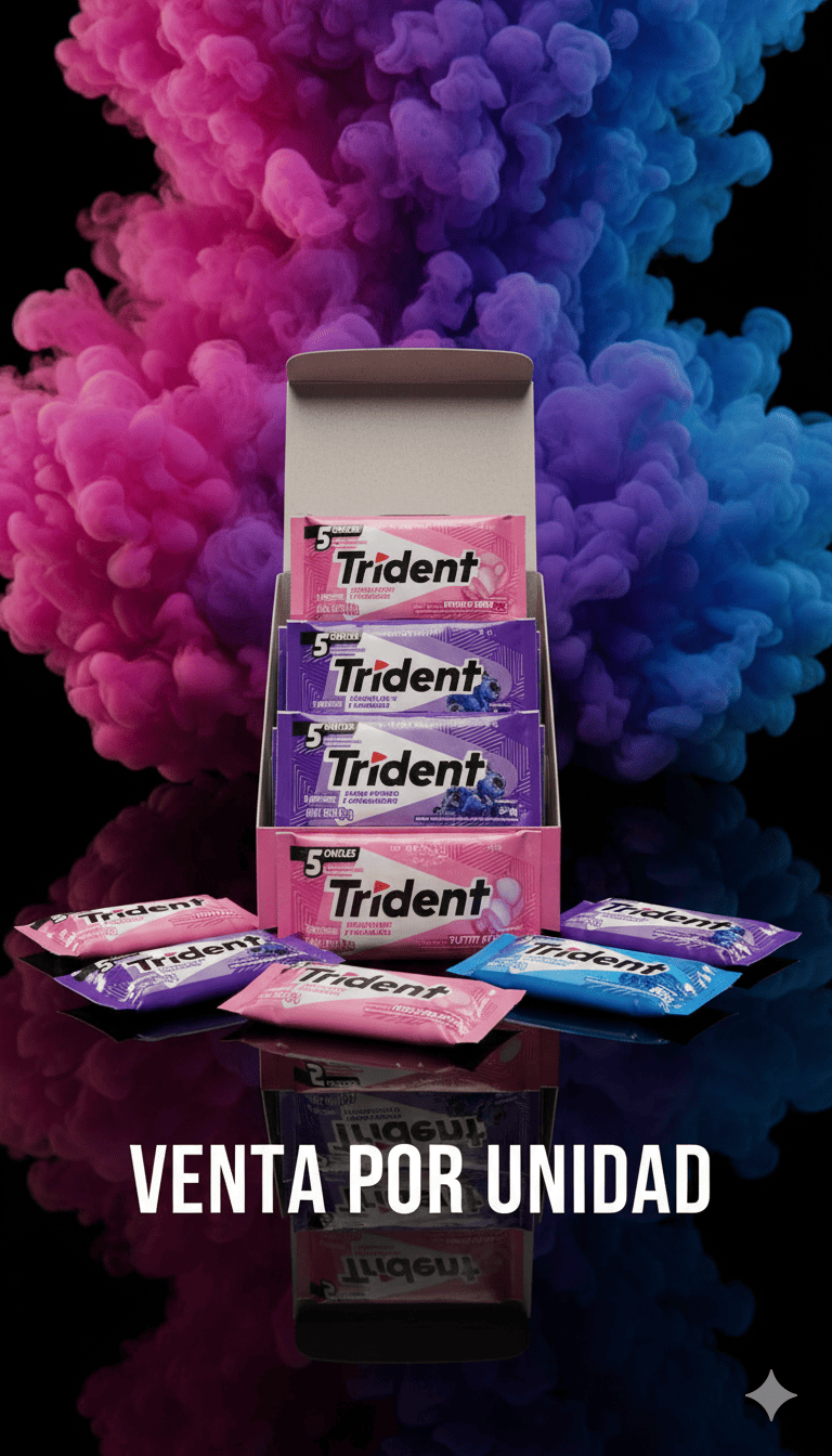 CHICLES TRIDENT DE SABORES X5 -7622202015540 - Imagen 1