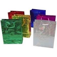 BOLSAS DE REGALO DISEÑOS HOLOGRAMAS METALIZADOS LARGE - 32CMSX26CMS - 85854 - Imagen 1