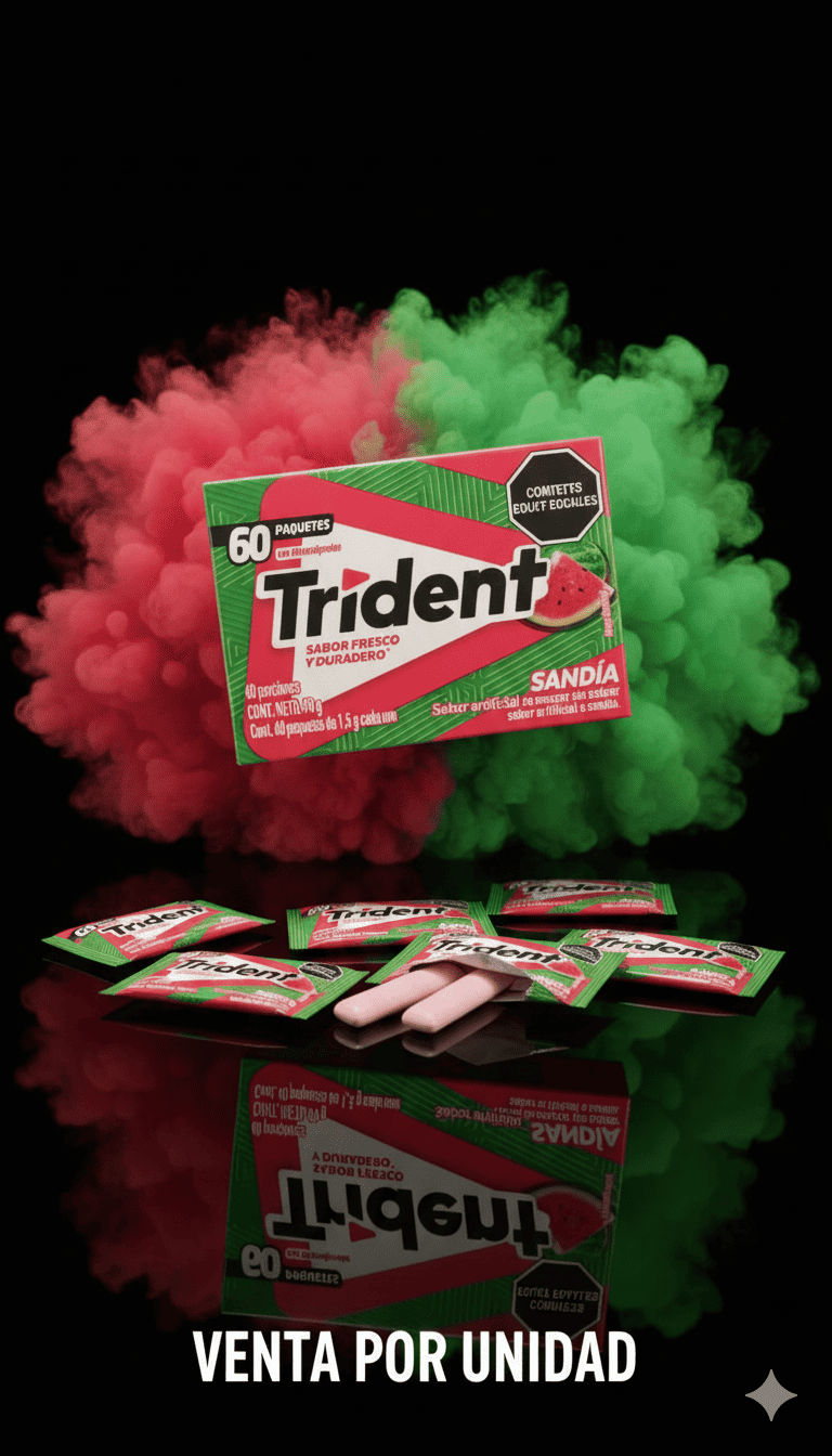 CHICLES TRIDENT DE SANDIA -7622201765156 - Imagen 1
