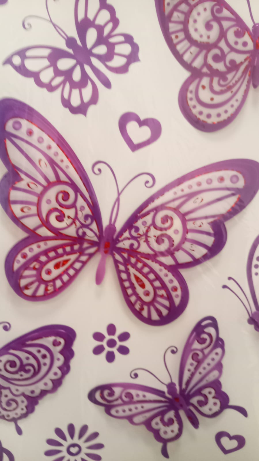 MARIPOSAS ADHESIVOS PARED X11 + 9 ADORNOS - FDF-008  ZJ225454 - Imagen 2