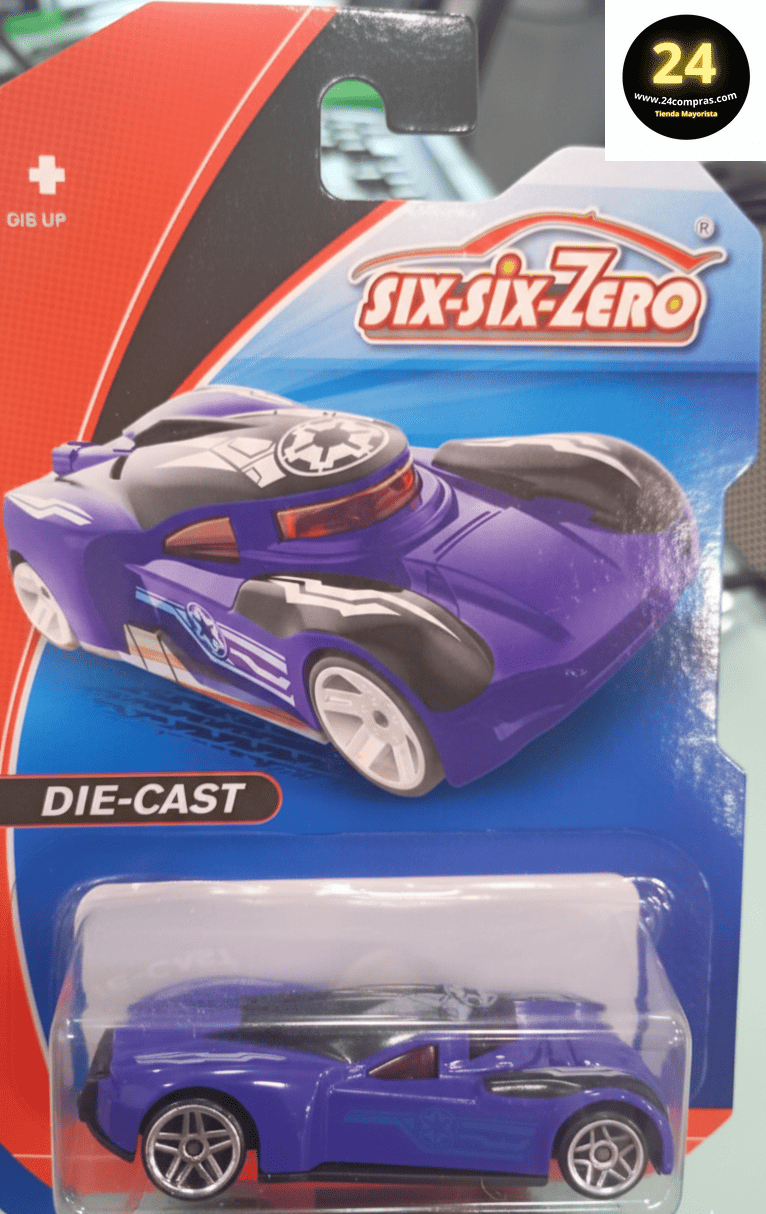 AUTO DEPORTIVO FUTURISTA MORADO  1:64 - 660-S56 - Imagen 3