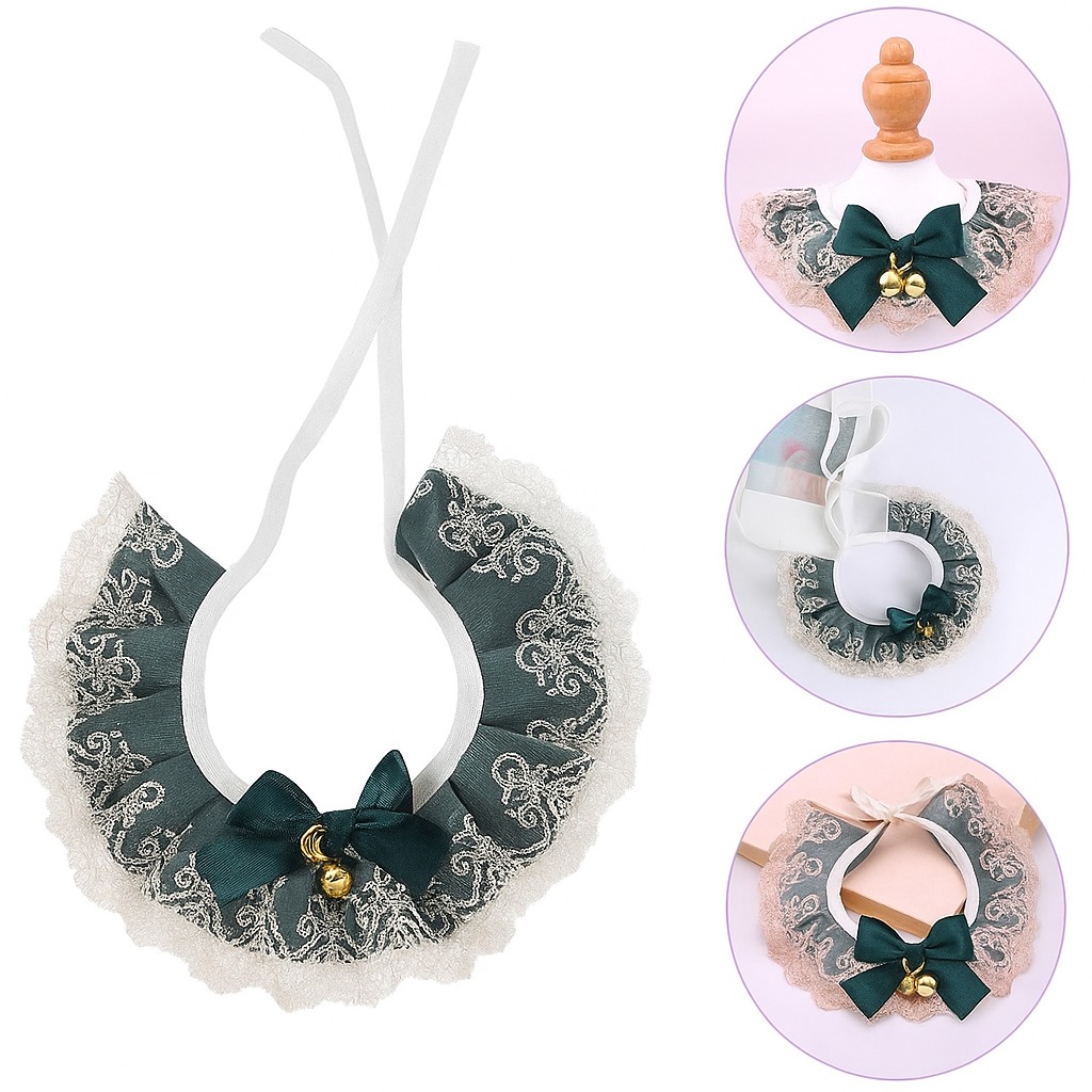COLLAR MASCOTA CON MOÑO DE ENCAJE  -  ZJ232088 - Imagen 1