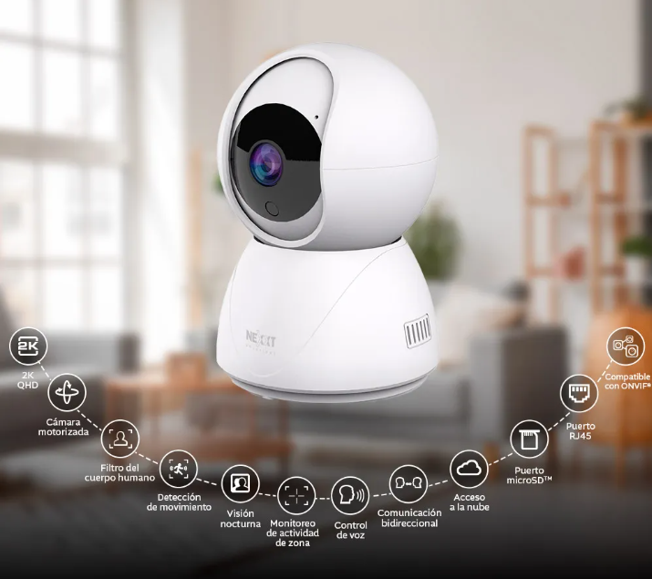 CÁMARA DE SEGURIDAD INTELIGENTE WI-FI PTZ 2K - NHC-IP10
