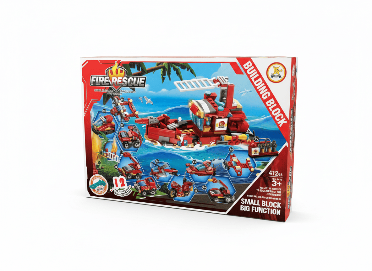 BLOQUES DE CONSTRUCCIÓN 12 EN 1 – SERIE DE RESCATE CONTRA INCENDIOS SM2507 - Imagen 2