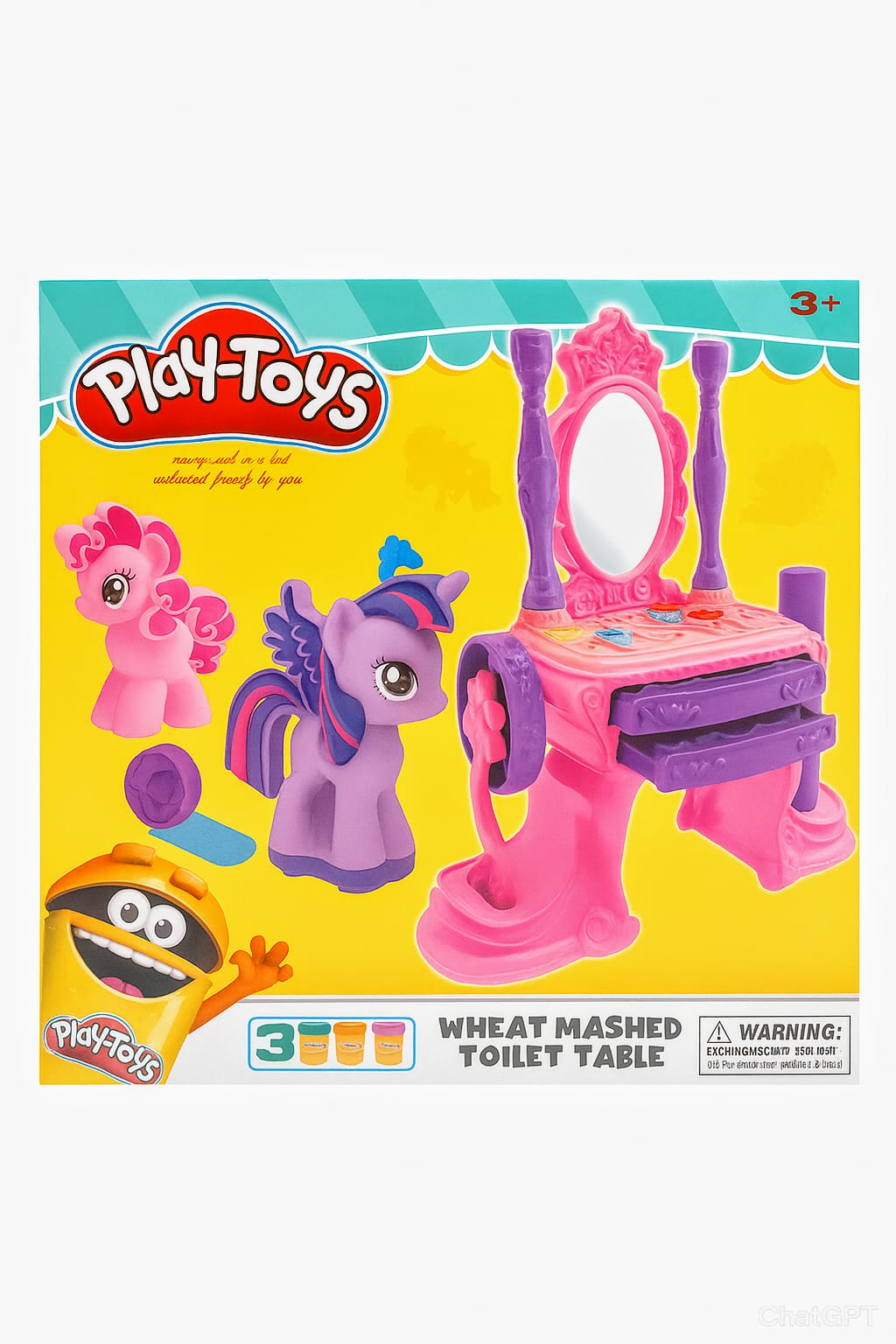 SET DIDÁCTICO DE PLASTILINA CON MESA + PONYS - 978-1