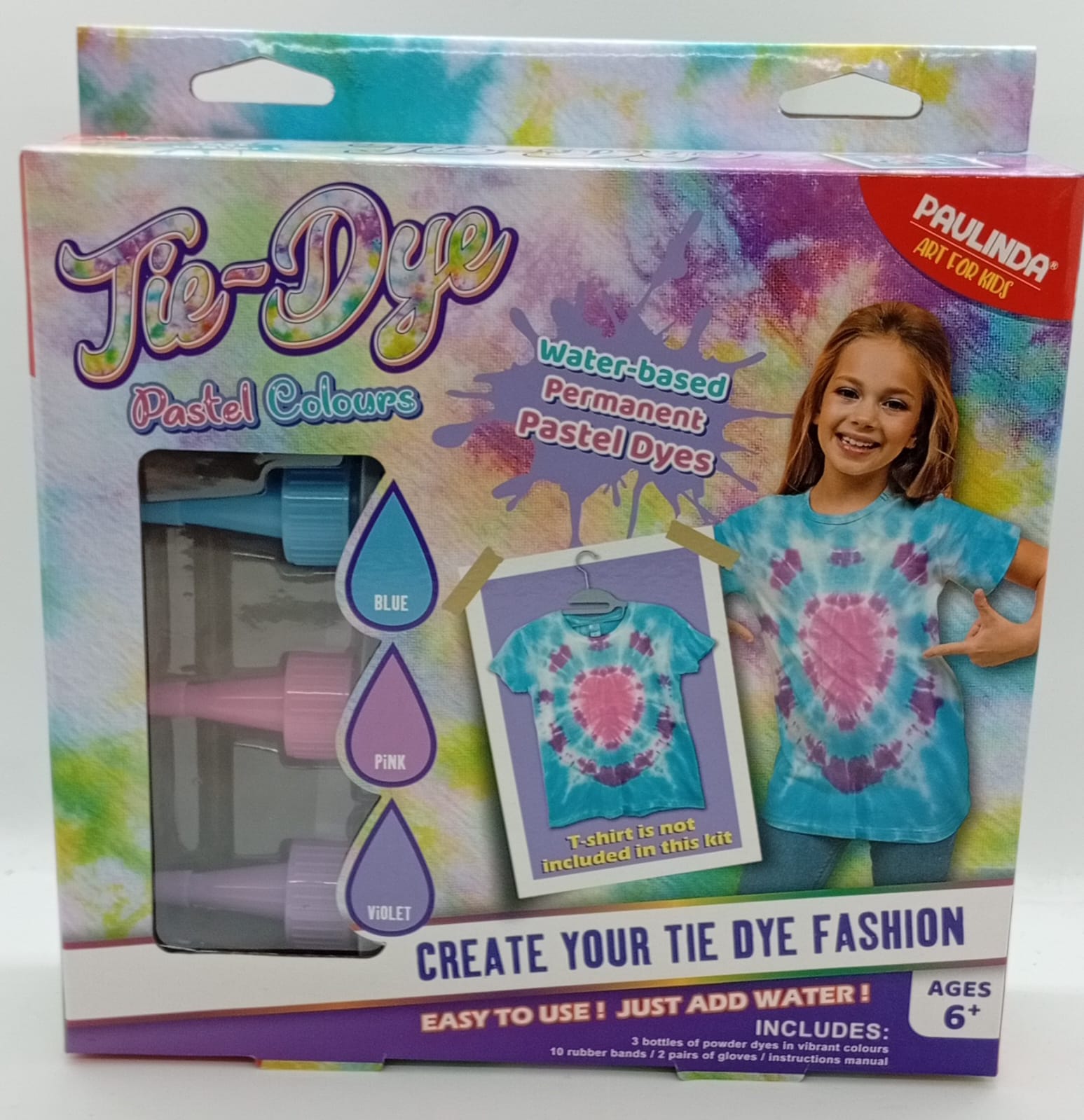 KIT DE TEÑIDO DE TELAS TIE-DYE 21300-1 - Imagen 1