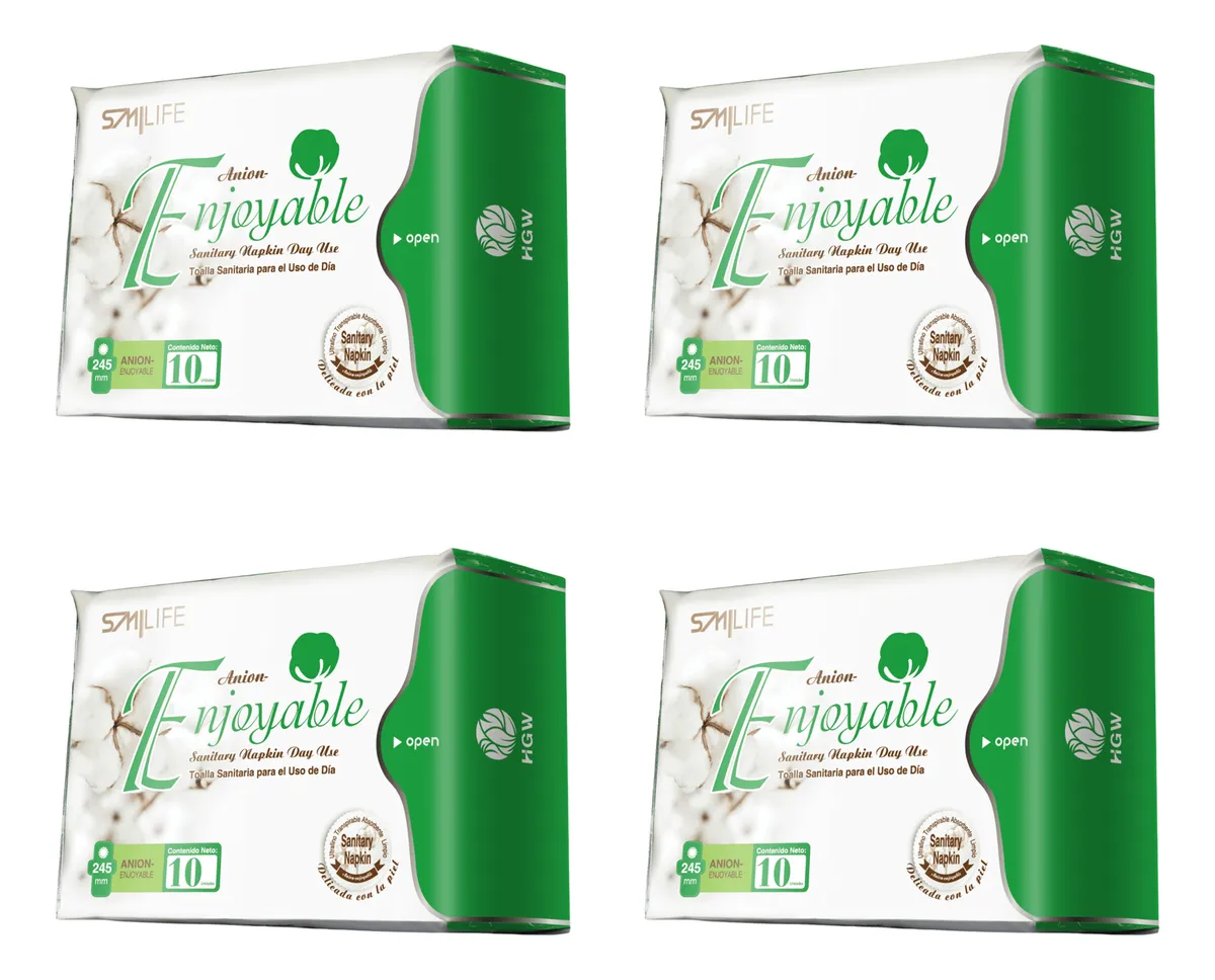 TOALLA HGW SANITARIA USO DE DÍA ENJOYABLE CONTENIDO x10 UNIDADES - 6950225101867 - Imagen 2