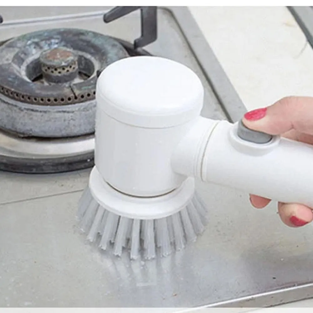 CEPILLO LIMPIADOR ELECTRICO PORTATIL MAGIC BRUSH 5 EN 1 DL168 - Imagen 2