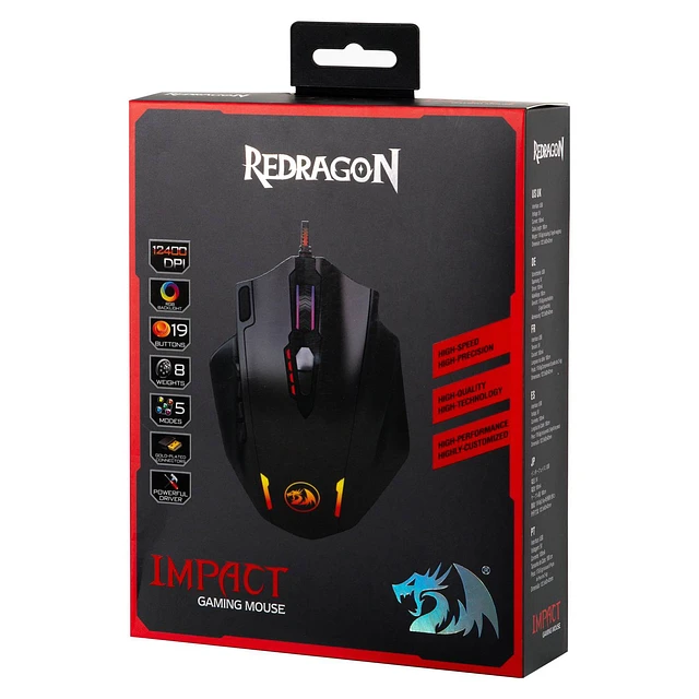 MOUSE GAMER PROFESIONAL M908 REDDRAGON RGW