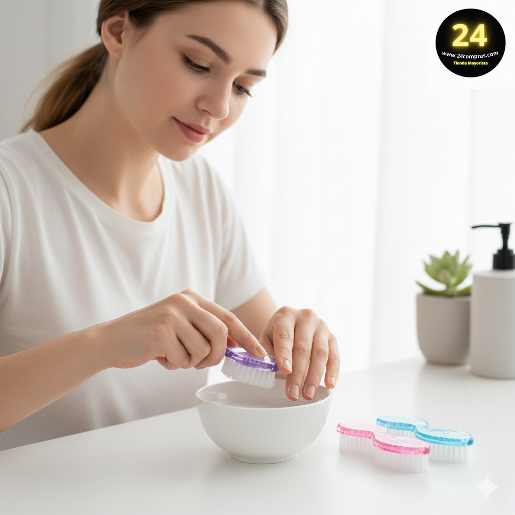 CEPILLOS DE UÑAS CON DOBLE X UNIDAD GANCHO ZJ230362 - Imagen 1