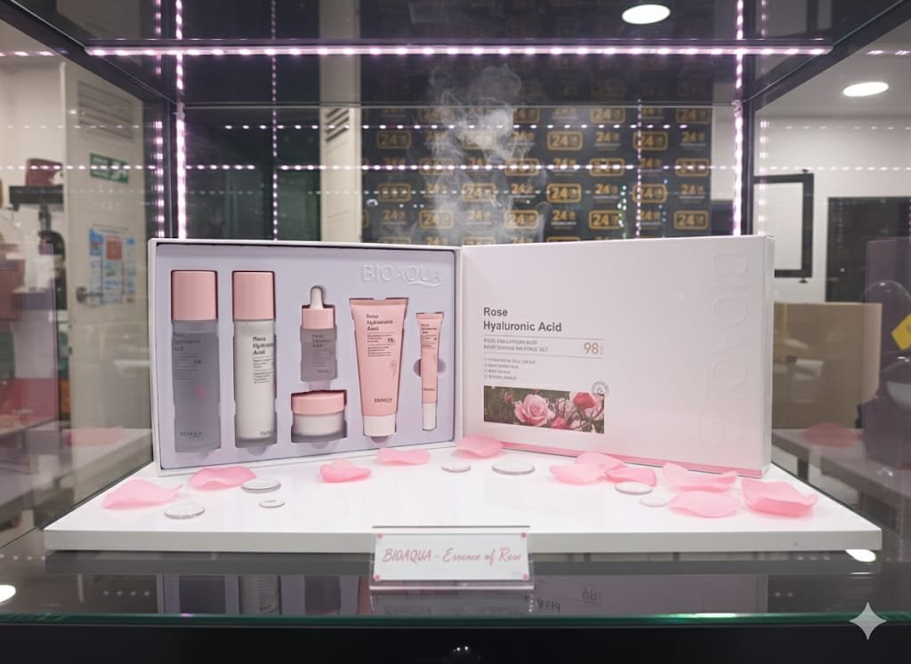 KIT ACIDO HIALURONICO ROSAS BIOAQUA - Imagen 3