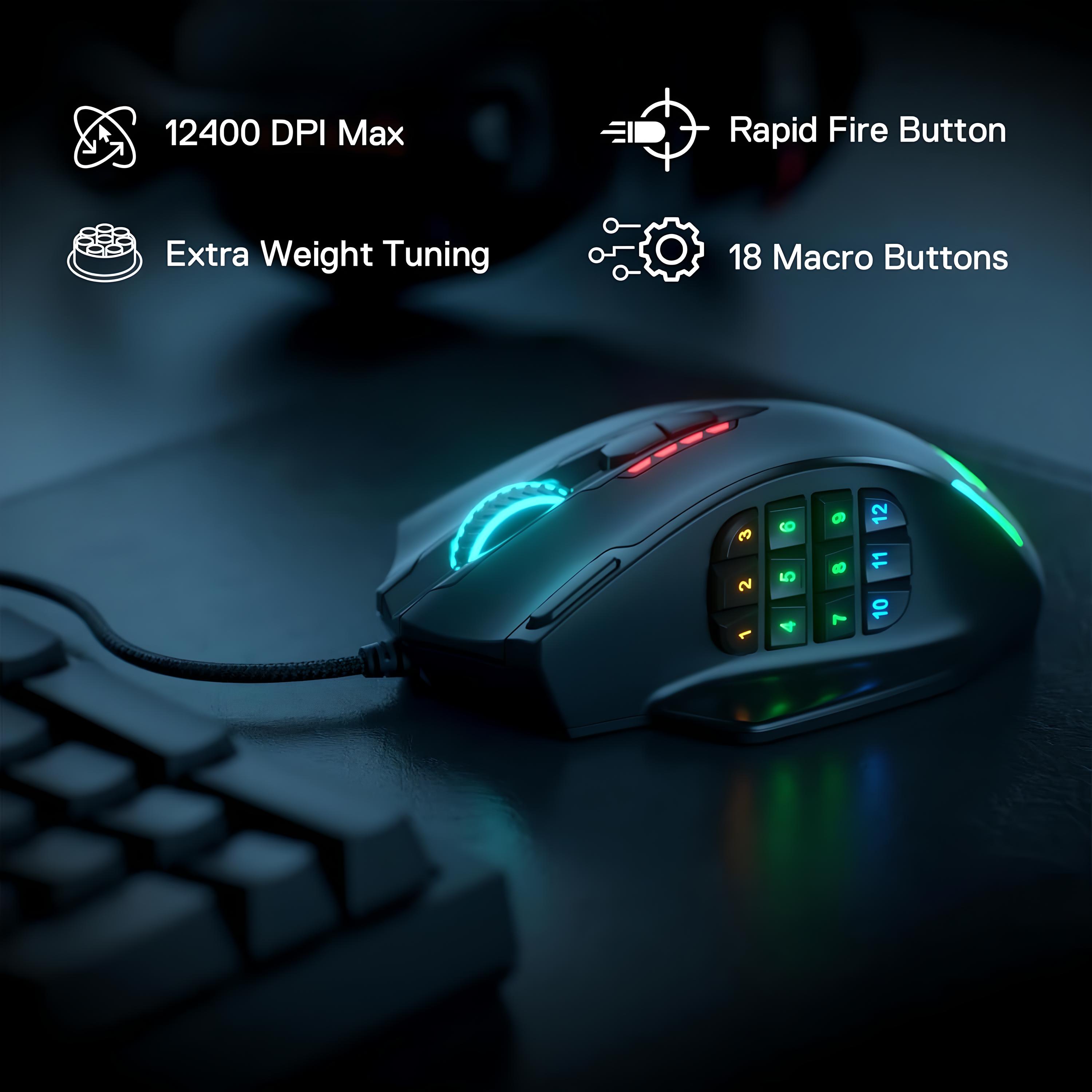 MOUSE GAMER PROGRAMABLE M908 - Imagen 3