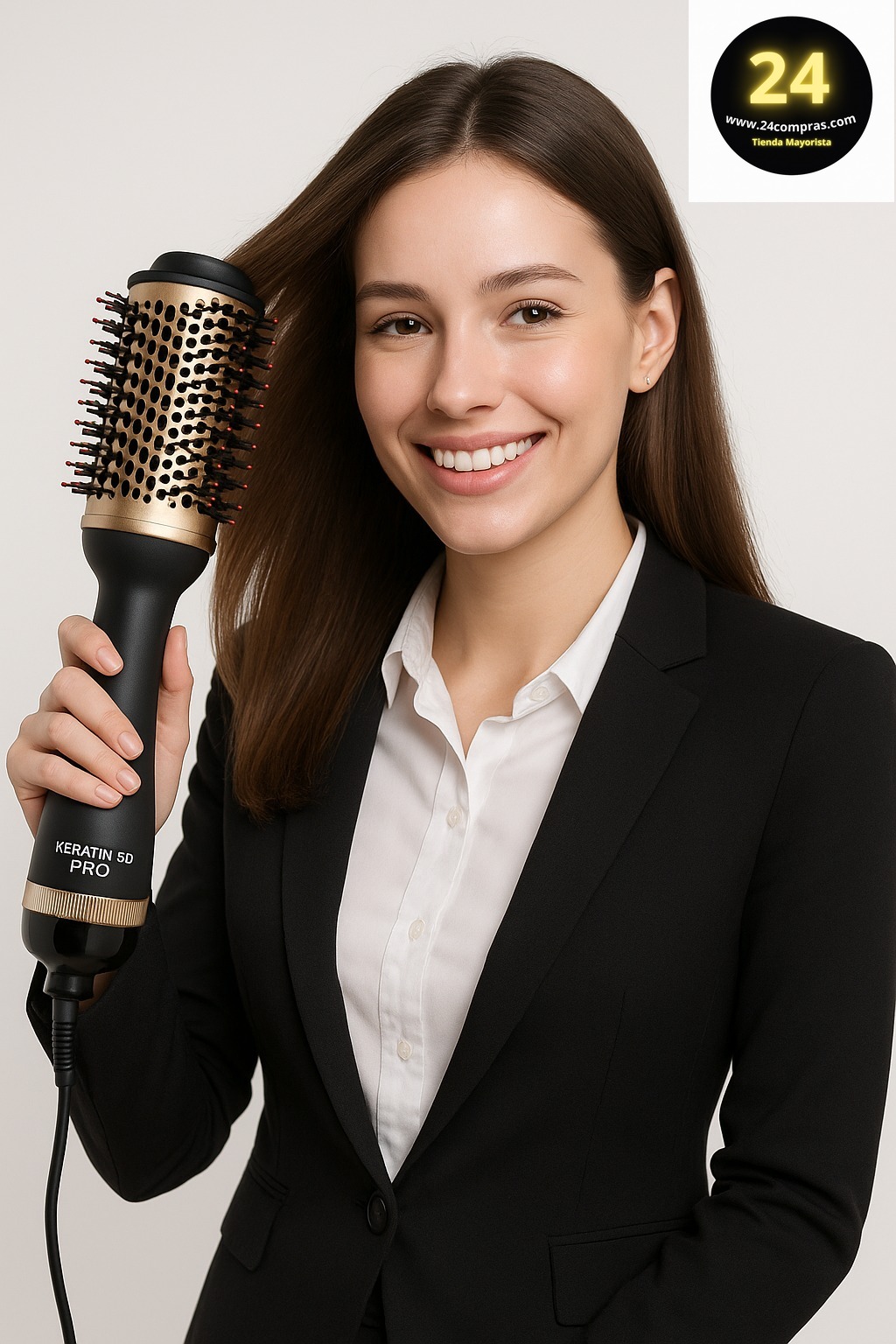 CEPILLO SECADOR KERATIN 3D PRO 1000183 RE2402 - Imagen 1