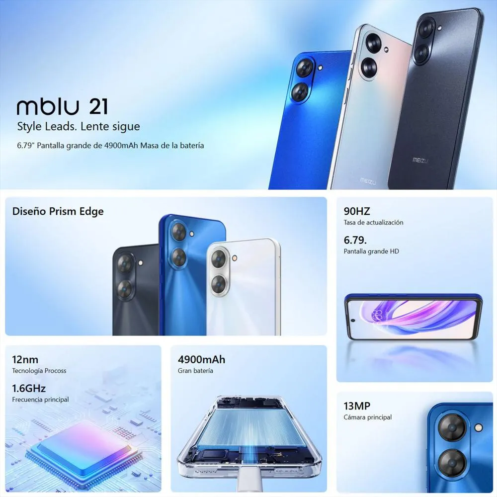 MEIZU MBLU21 128GB/6GB RAM - Imagen 3