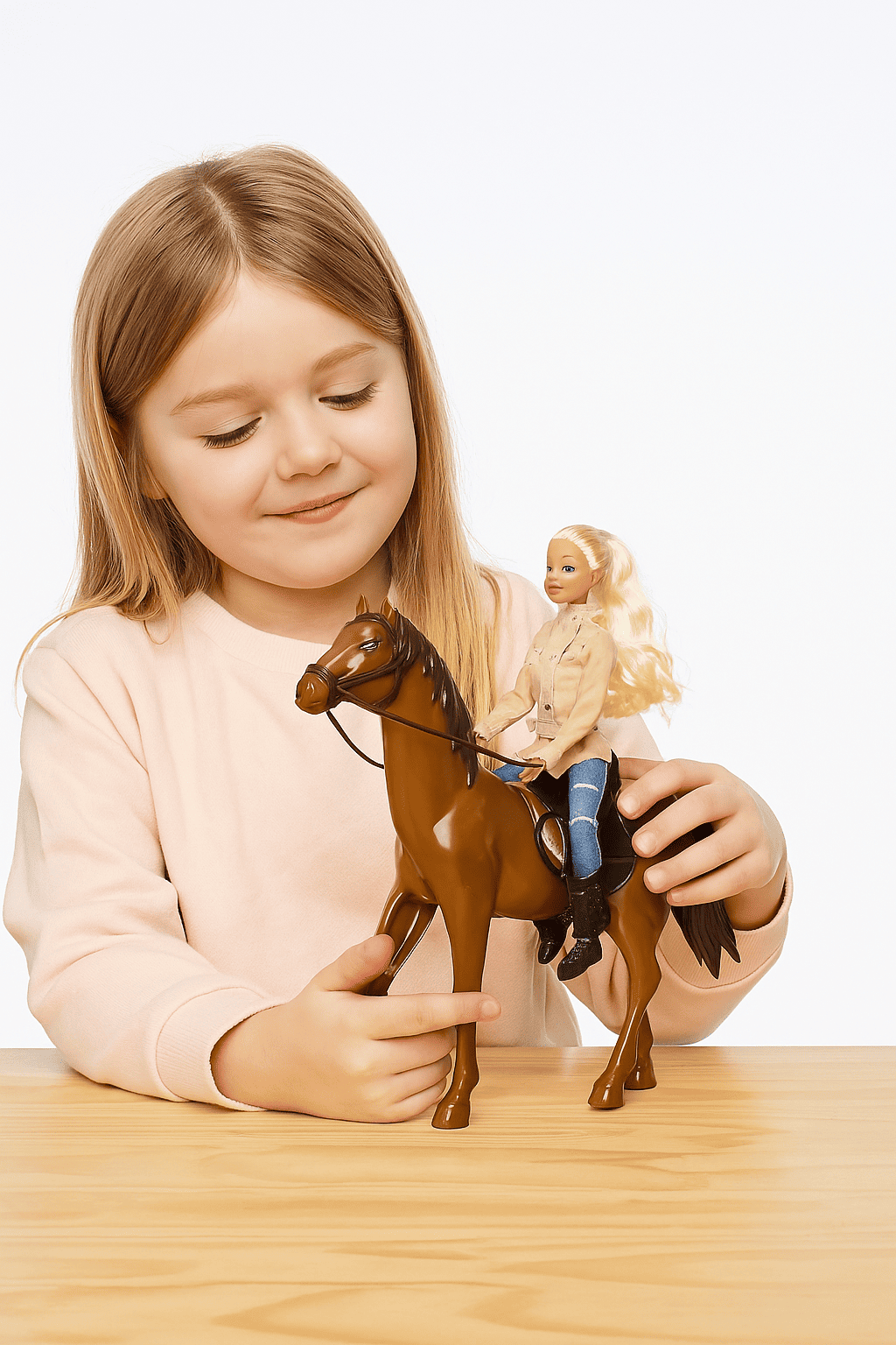 MUÑECA VAQUERA CON CABALLO - 8466 - Imagen 1