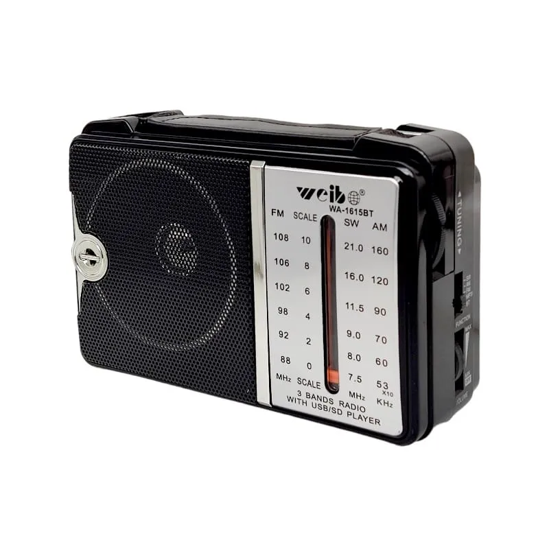 RADIO PORTÁTIL EMERGENCIAS WA-161BT WEIBO WA-1615 - Imagen 1