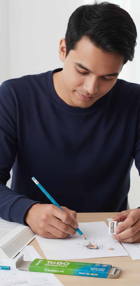 LÁPICES DE GRAFITO YALONG TO GO HB-YL231308 - Imagen 3