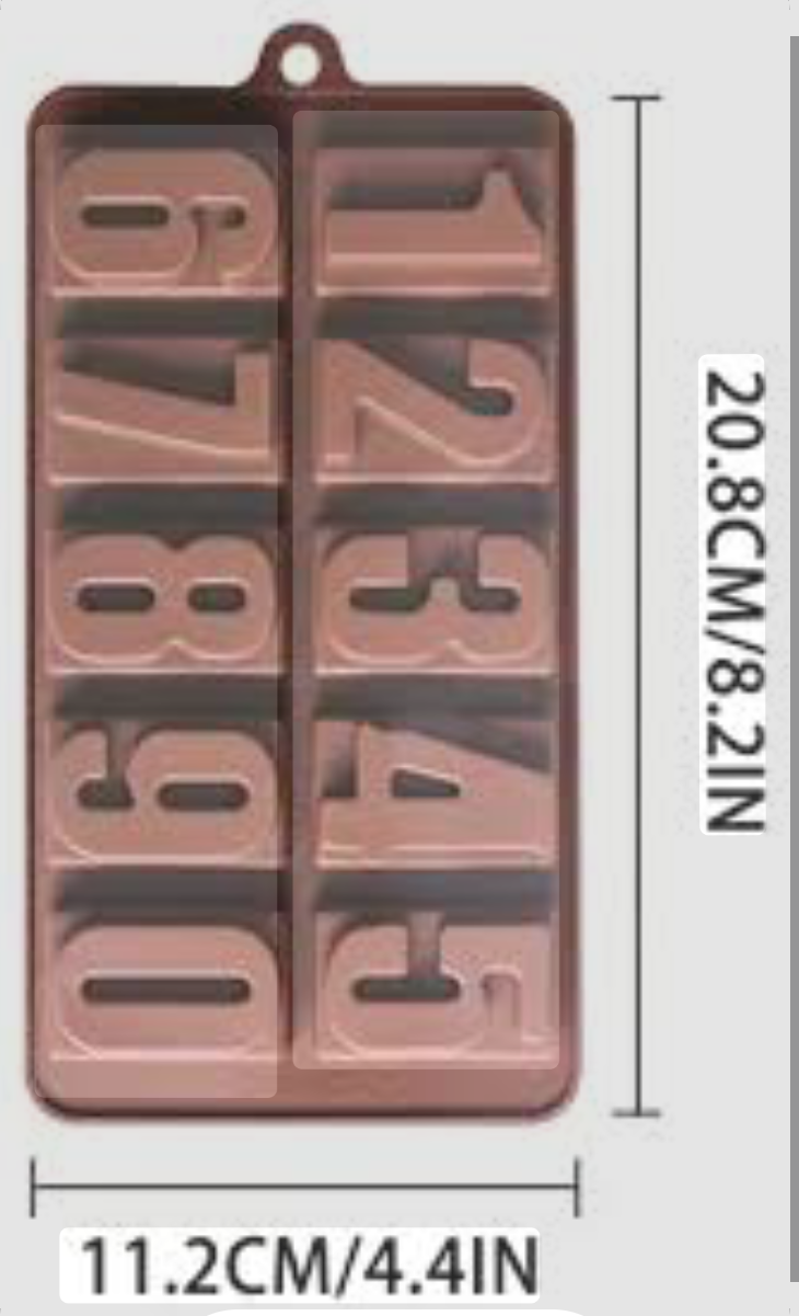 MOLDE SILICONA NÚMEROS ZJ224185 - Imagen 2