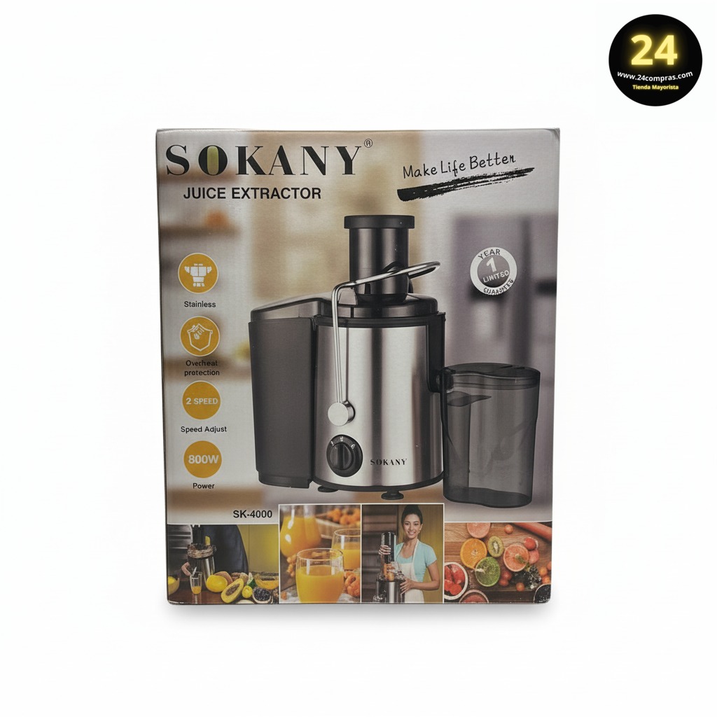 EXTRACTOR DE JUGOS SOKANY SK-4000 - Imagen 3