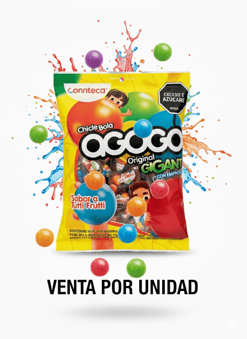CHICLE AGOGO ORIGINAL EXPLOSIÓN DE SABOR -7703888292491 - Imagen 1