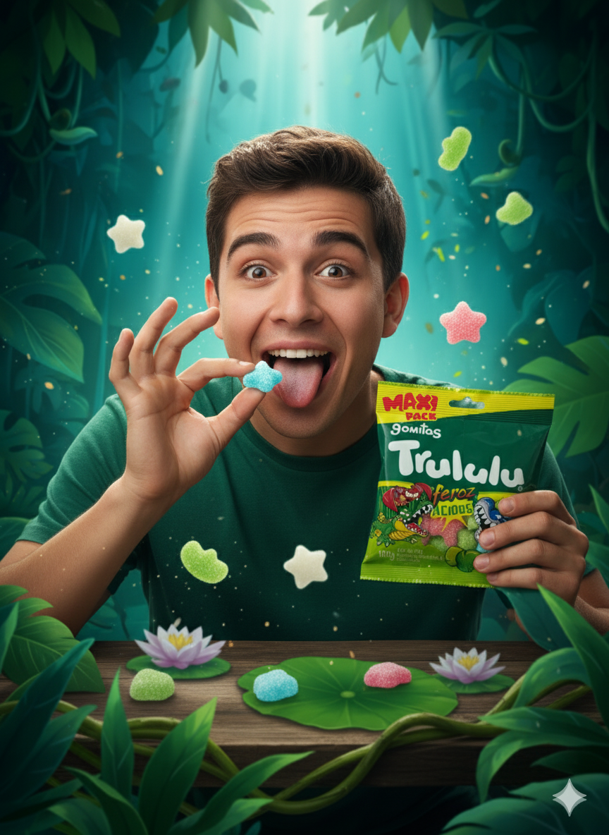 PAQUETE DE GOMITAS TRULULU FEROZ ACIDOS - 7702993054451 - Imagen 2
