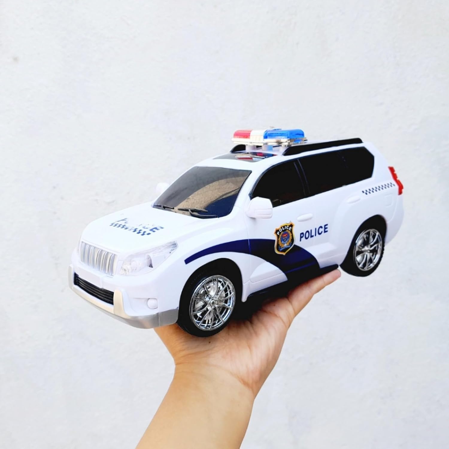JUGUETE INFANTIL DE CARRO DE POLICÍA CON EFECTOS DE SONIDO DE SIRENA 1188B - Imagen 2